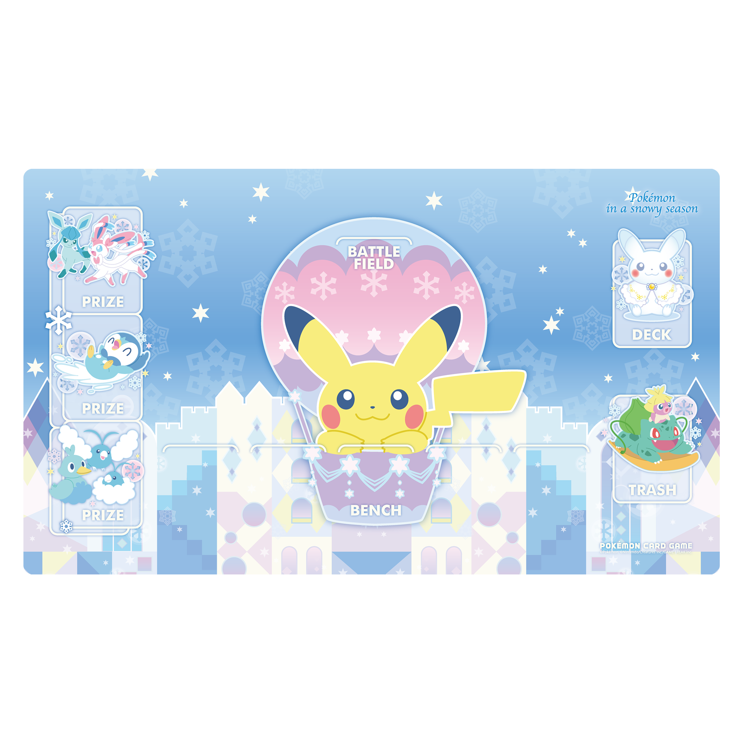 포켓몬 카드 게임 플레이매트 「Snow seasons : Pikachu」