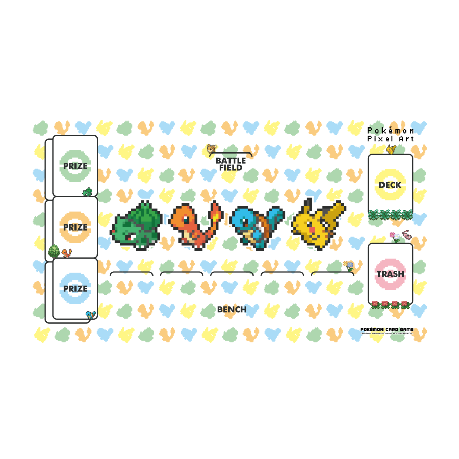 포켓몬 카드 게임 플레이매트 「Pokémon Pixel Art」